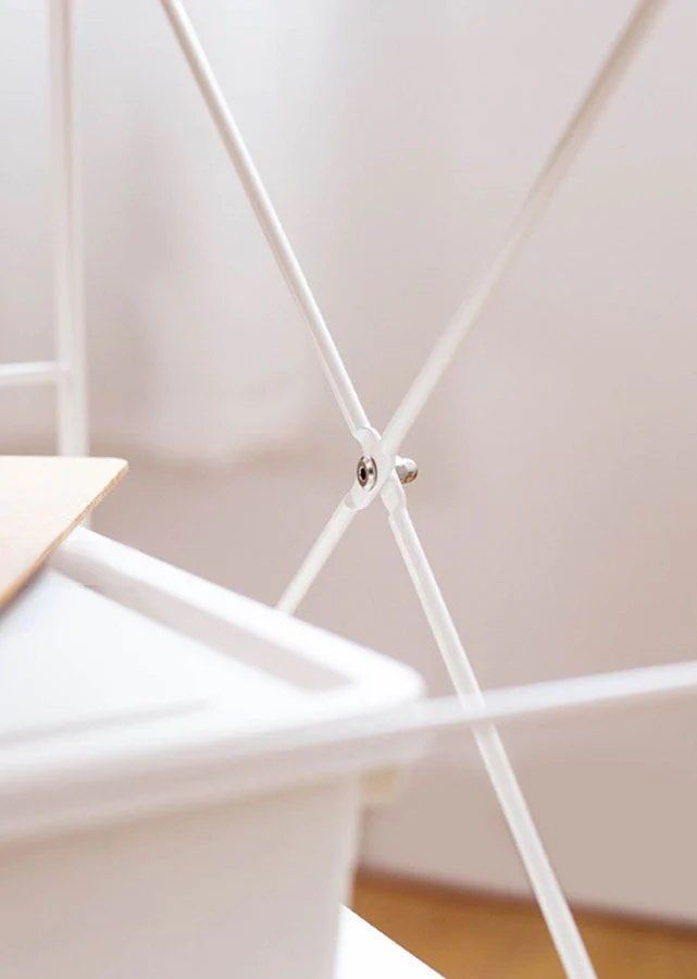 BRYDEN White Metal Frame Rack