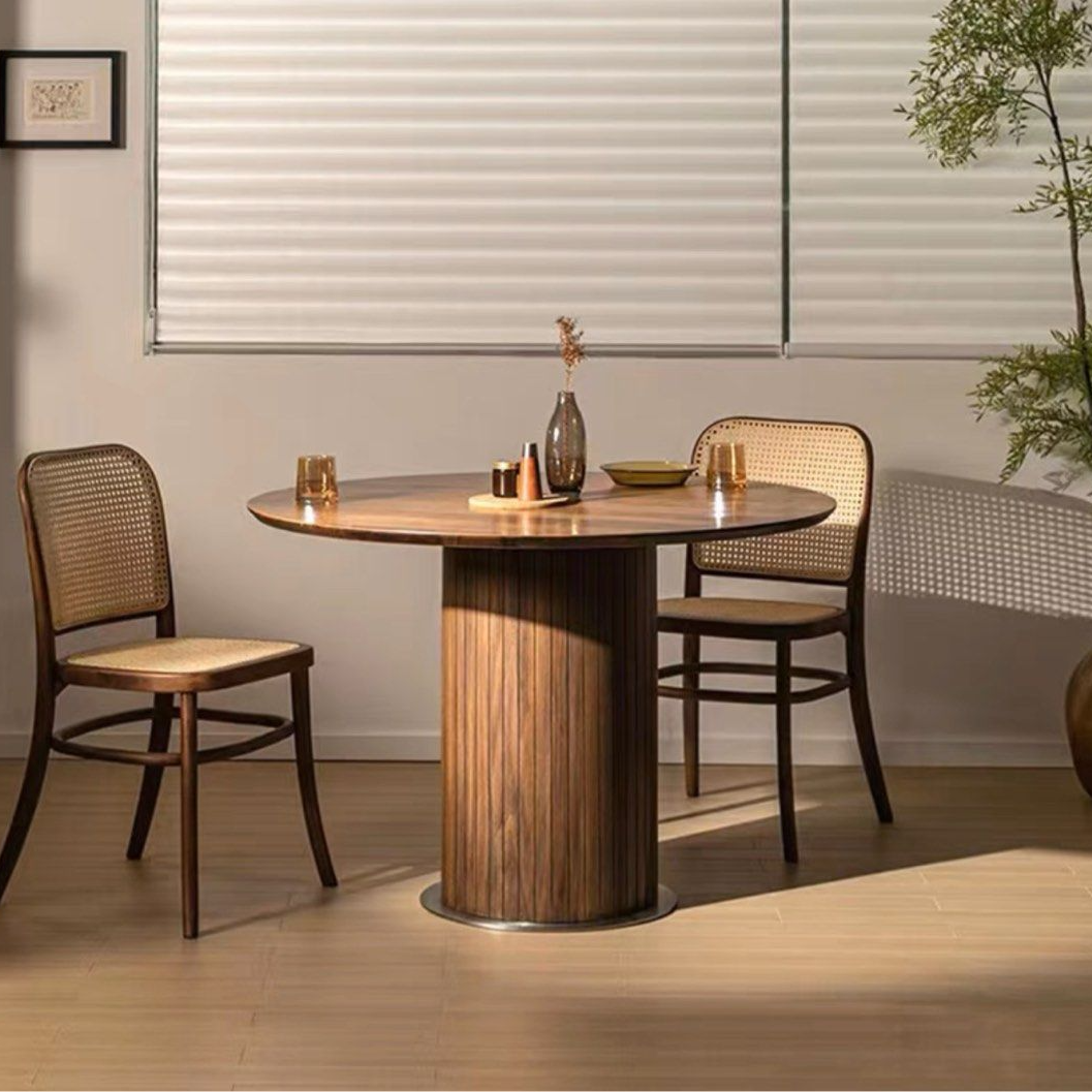 BRIEN Round Wood Dining Table