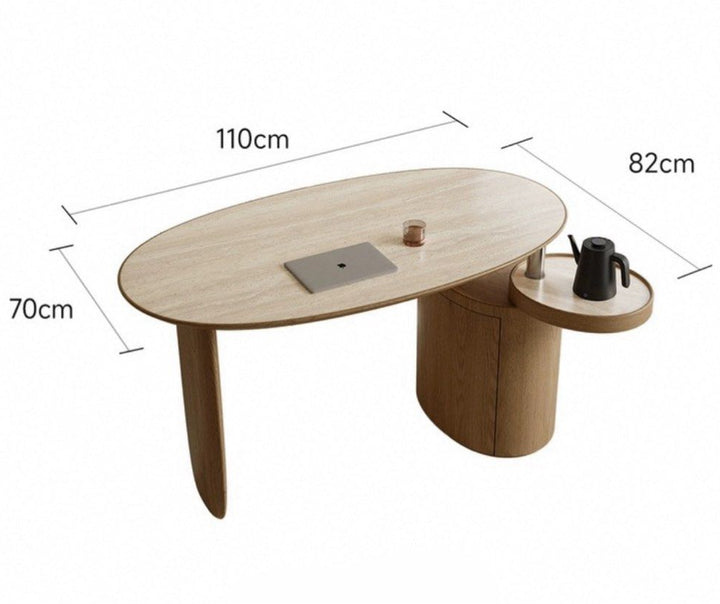 STEION Japandi Sintered Stone Study Table