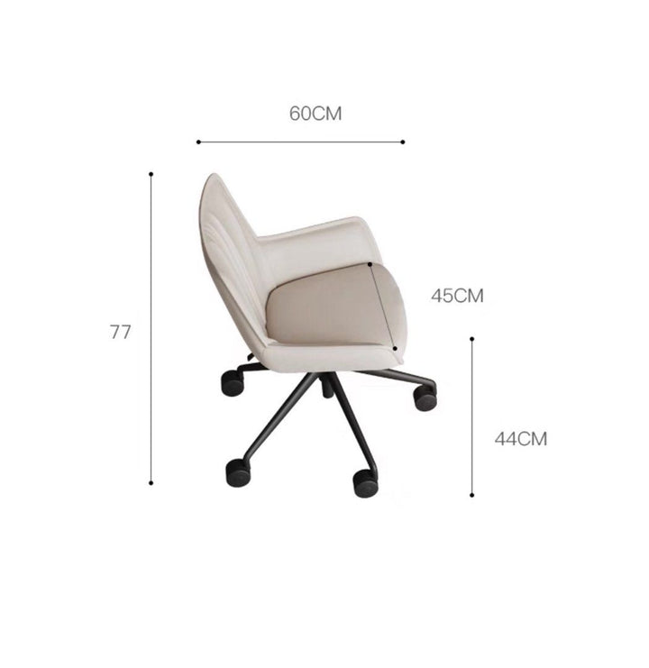 DALIA Modern Saddle Leather Study Desk