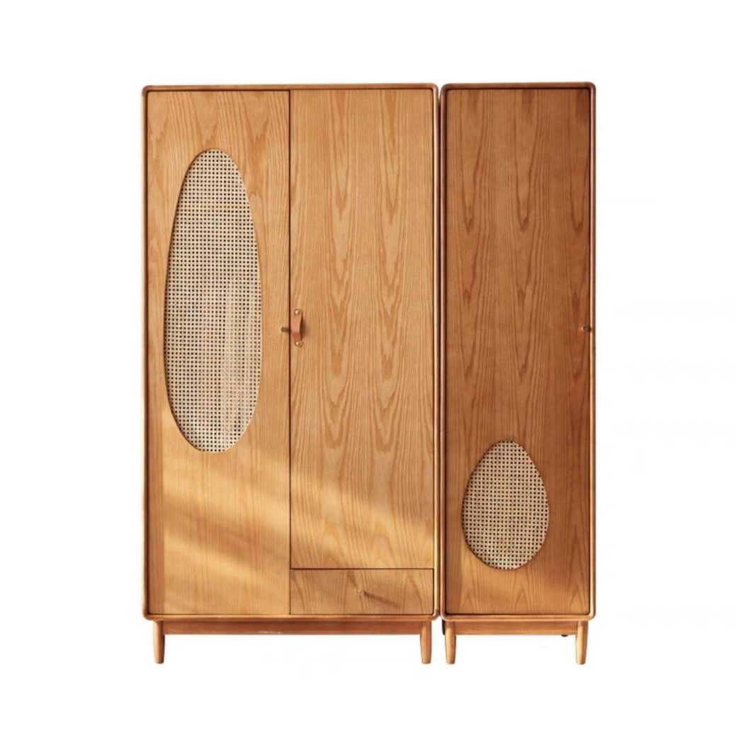 CURTIS Japandi Solid Wood Wardrobe
