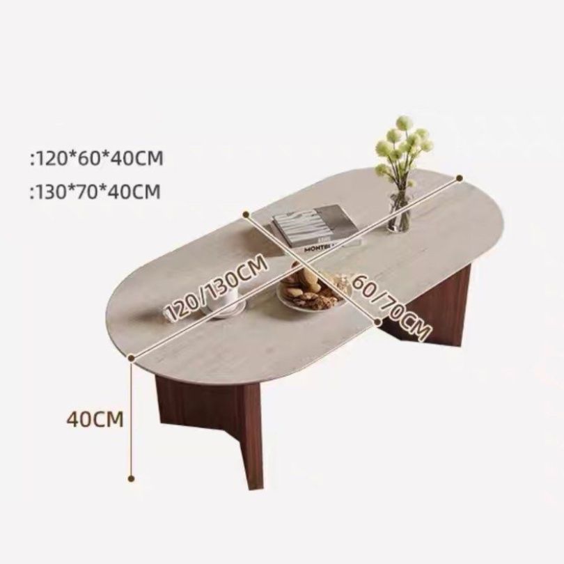 SUMI Modern Travertine Coffee Table