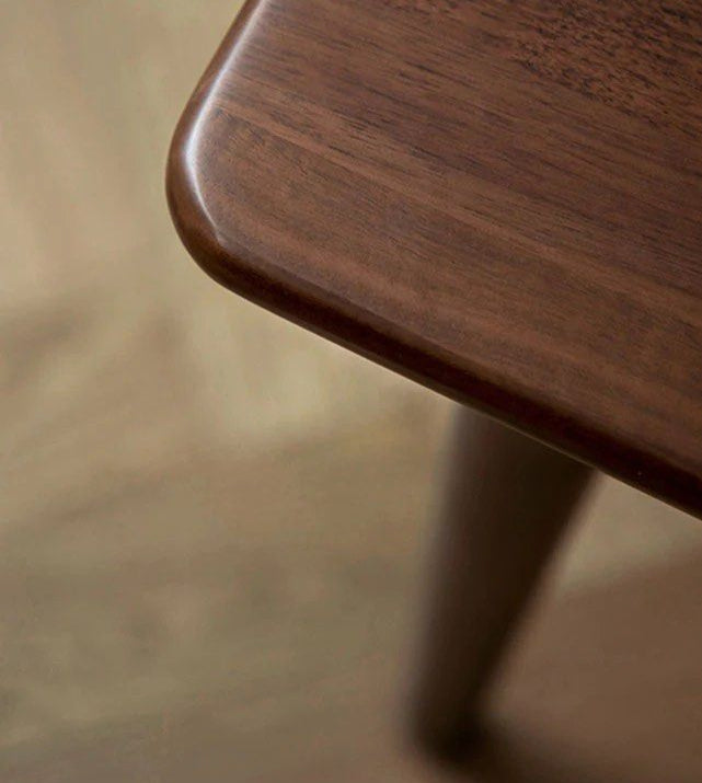 CLOVER Solid Dark Walnut Bench