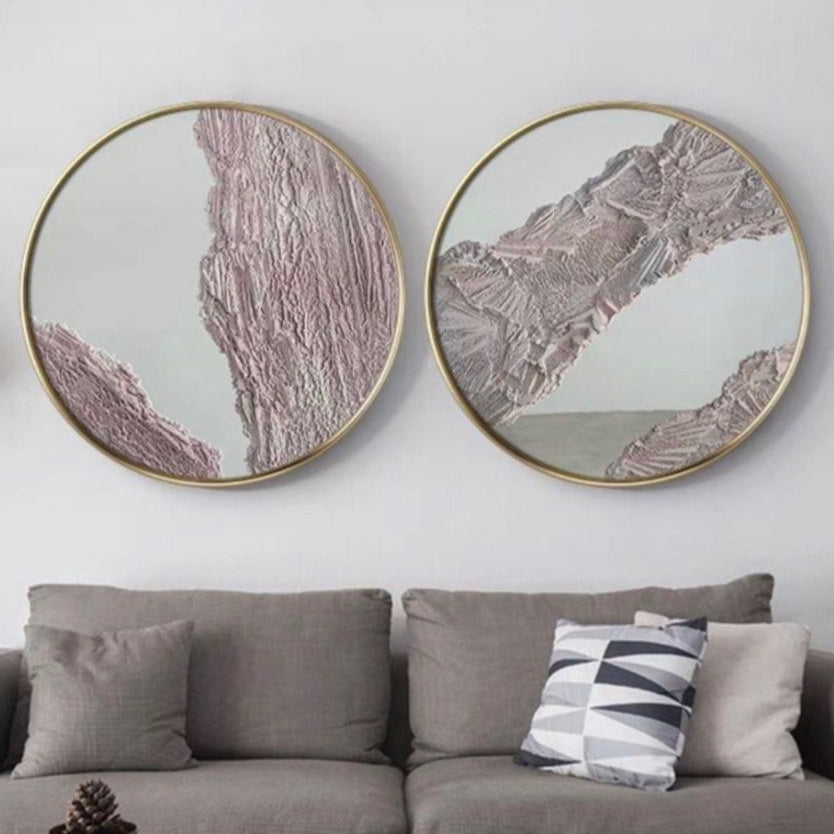 ACESO Modern Abstract Round Wall Art