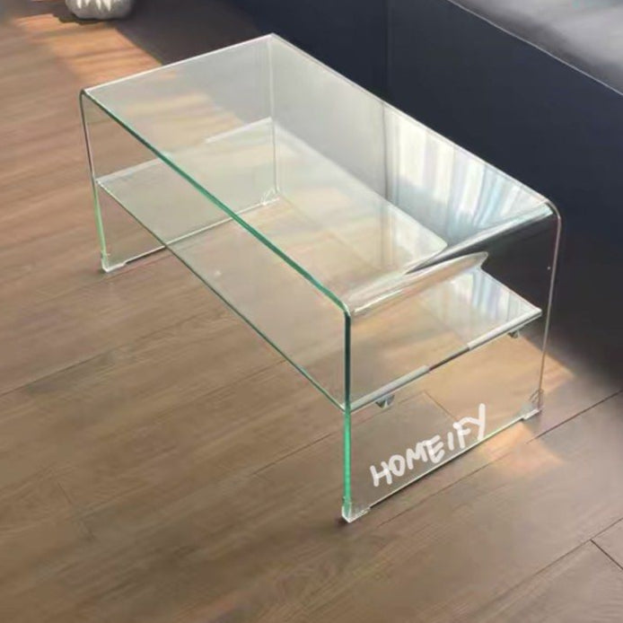 GARNER Minimalist Glass Coffee Table