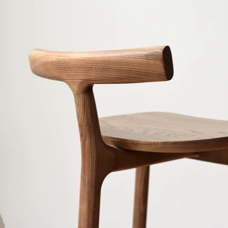 SILA Modern Solid Wood Bar Stool