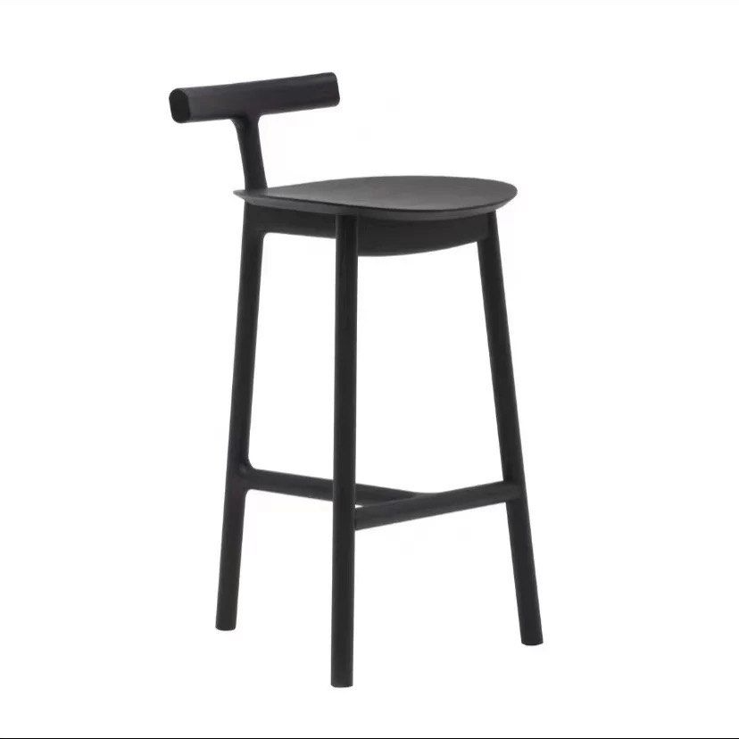 SILA Modern Solid Wood Bar Stool