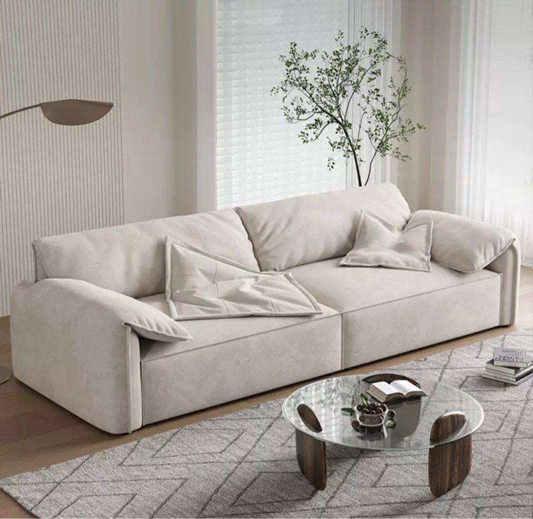 BREZARO Modern Velvet Sofa
