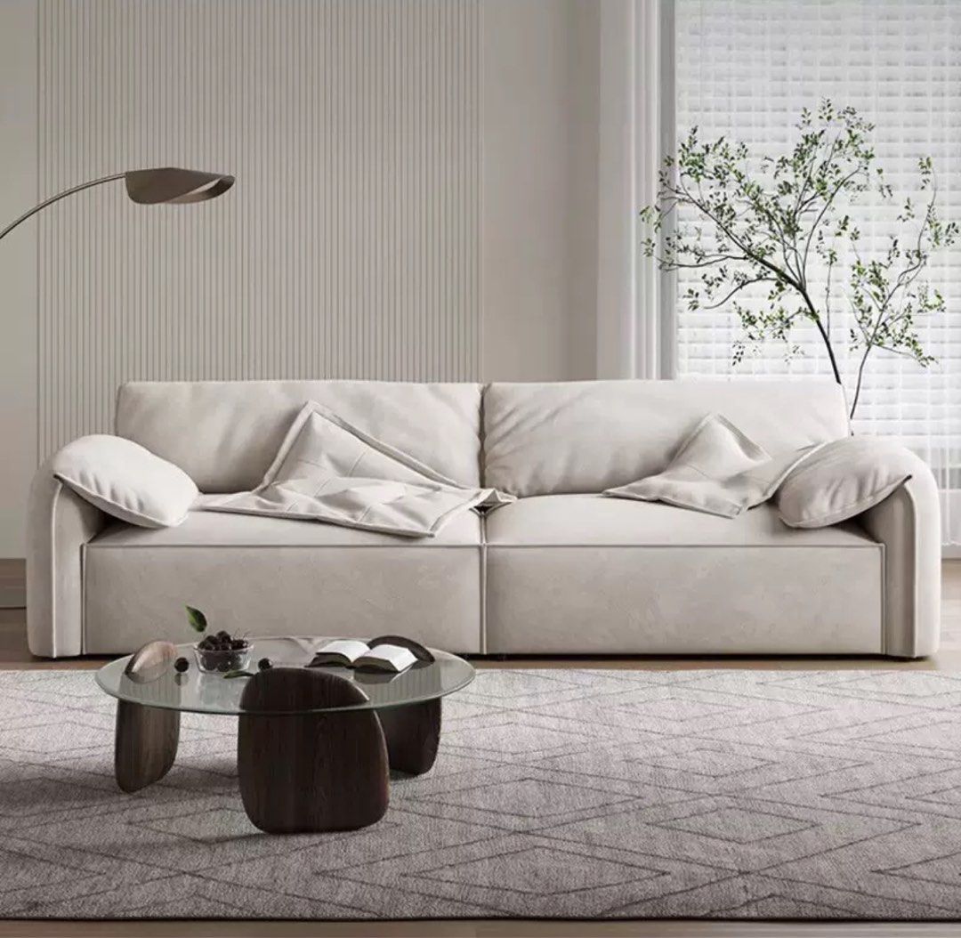 BREZARO Modern Velvet Sofa
