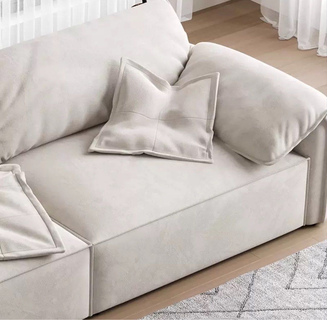 BREZARO Modern Velvet Sofa