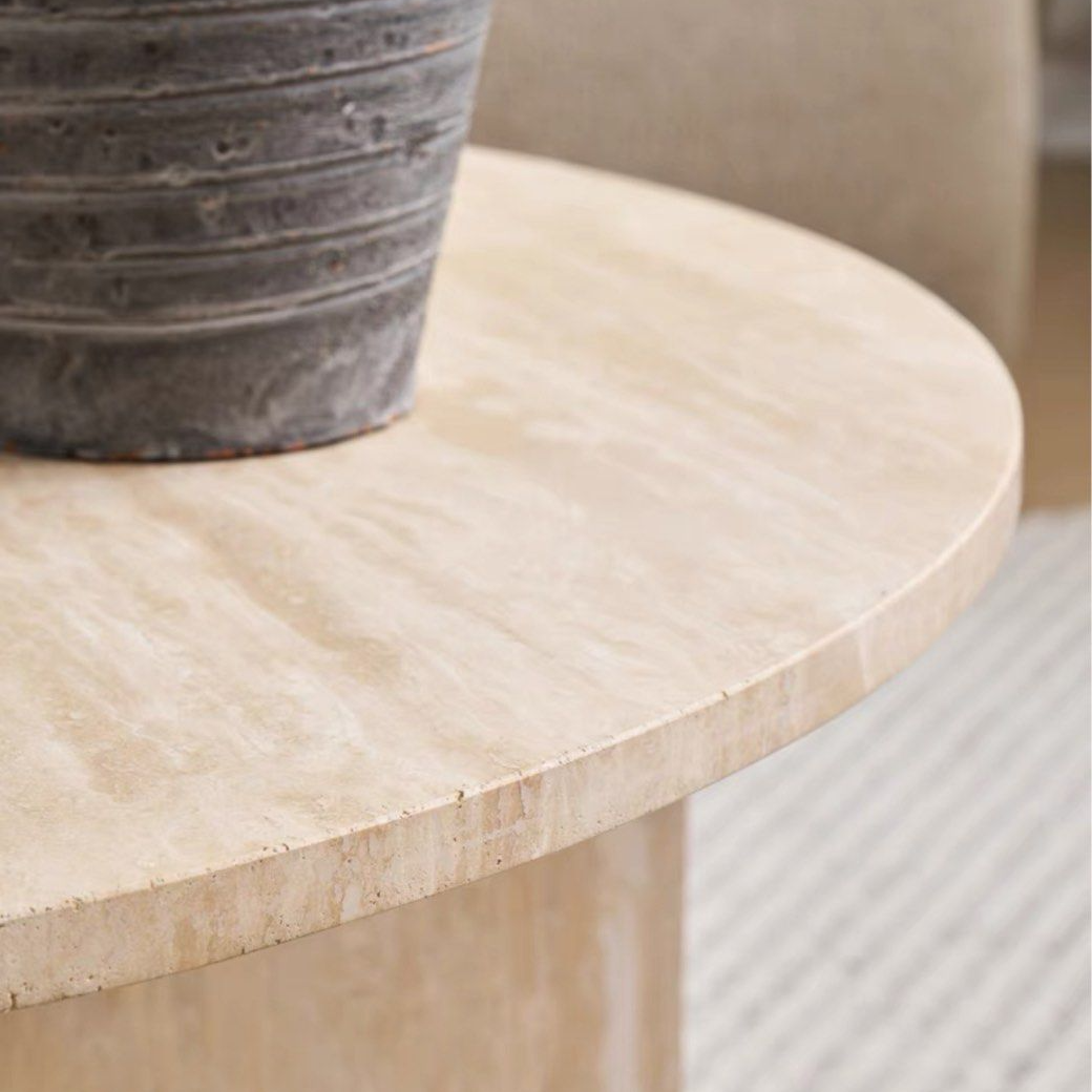 VON Modern Travertine Coffee Table