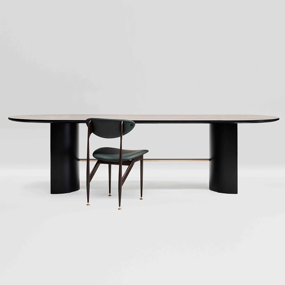 CHESNEY Black Dining Table