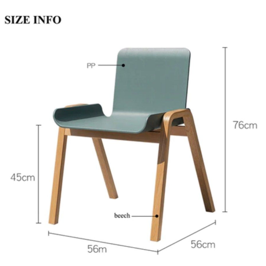 TRILLA Wood Dining Chair (Set of 2)
