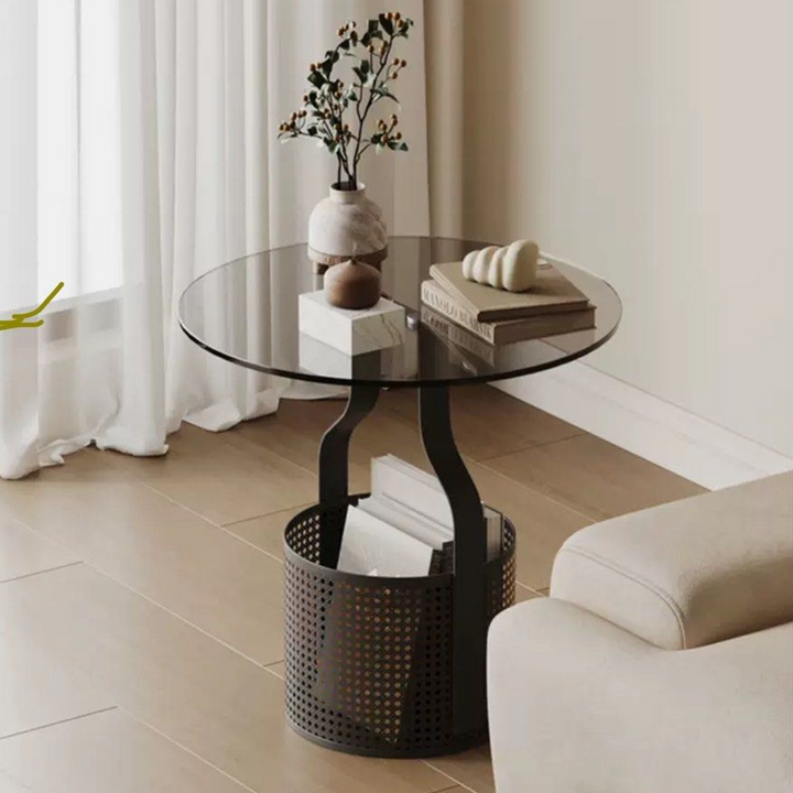 BRIDGET Modern Glass Side Table