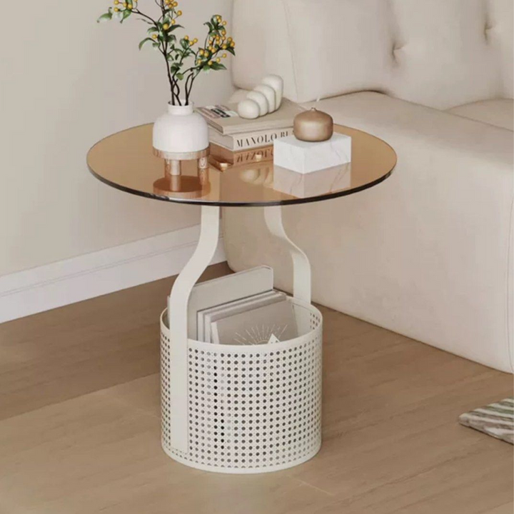 BRIDGET Modern Glass Side Table