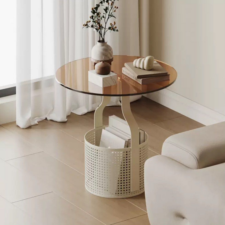 BRIDGET Modern Glass Side Table