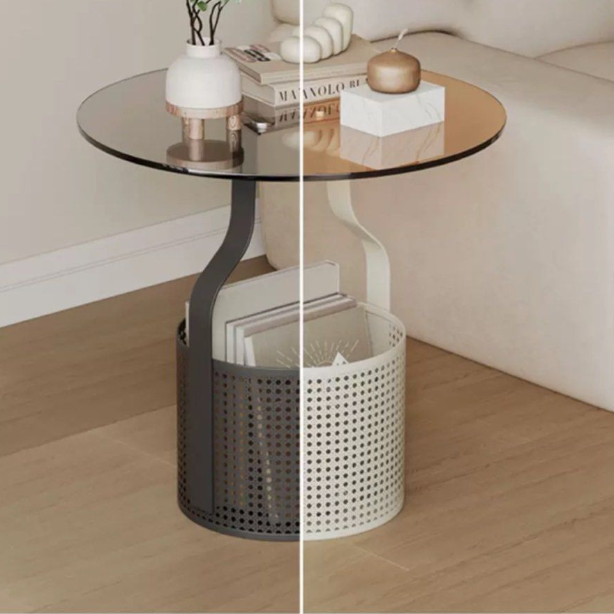 BRIDGET Modern Glass Side Table