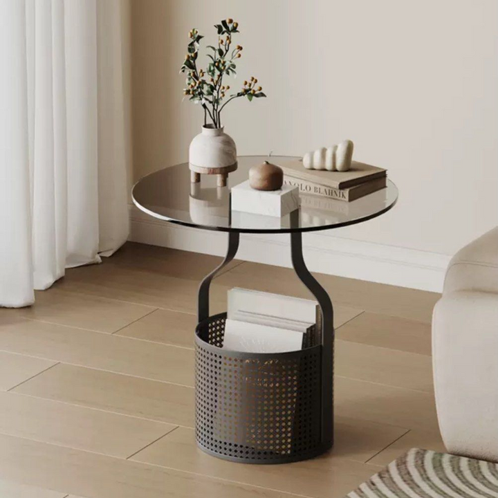 BRIDGET Modern Glass Side Table