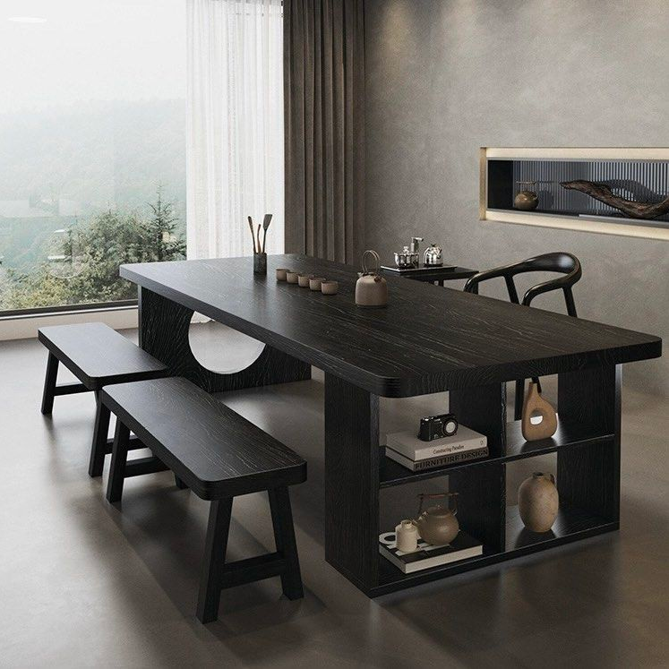 TREVIN Modern Solid Wood Dining Table