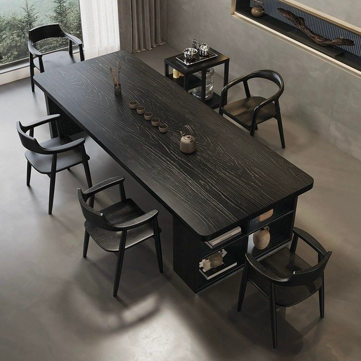 TREVIN Modern Solid Wood Dining Table