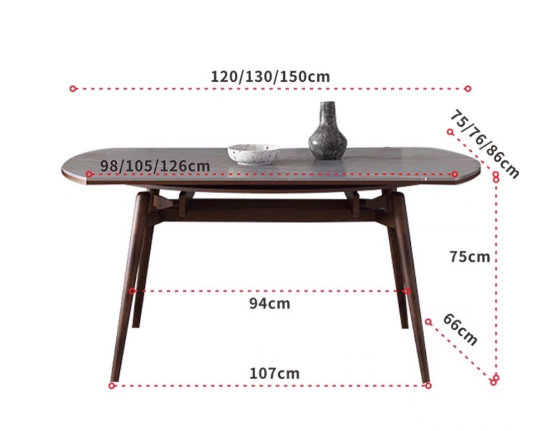 DAVIN Sintered Stone Foldable Dining Table