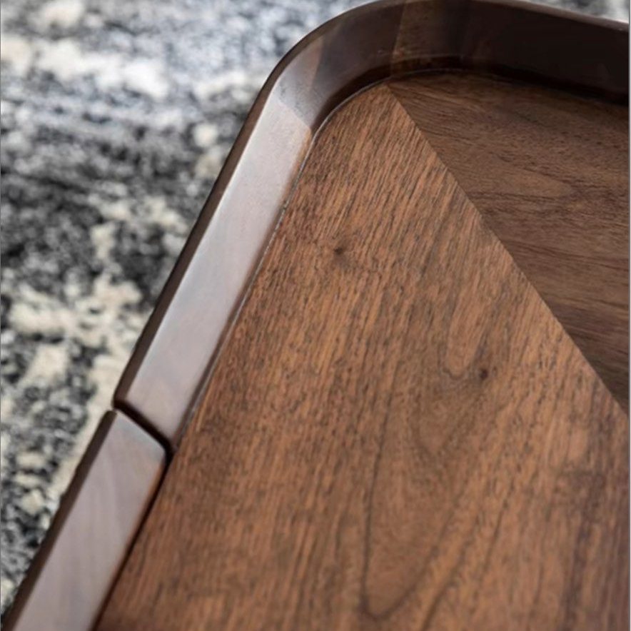 CACIO Modern Walnut Coffee Table & TV Console