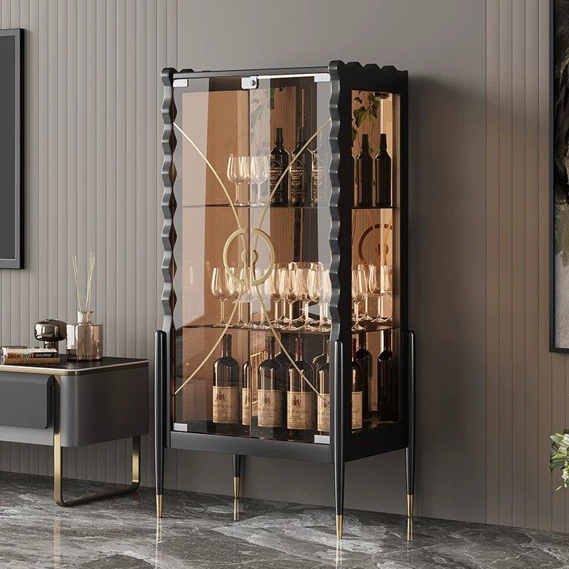 AXEN Modern Glass Display Cabinet