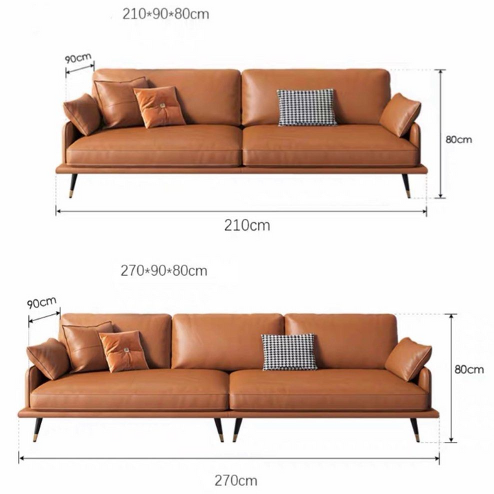BELMIRA Modern Leather Sofa