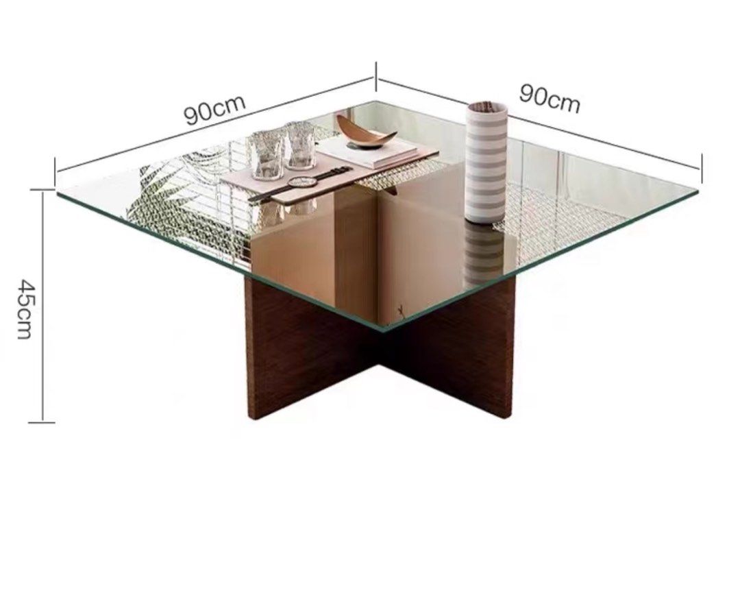 BOGATOV Modern Glass Coffee Table