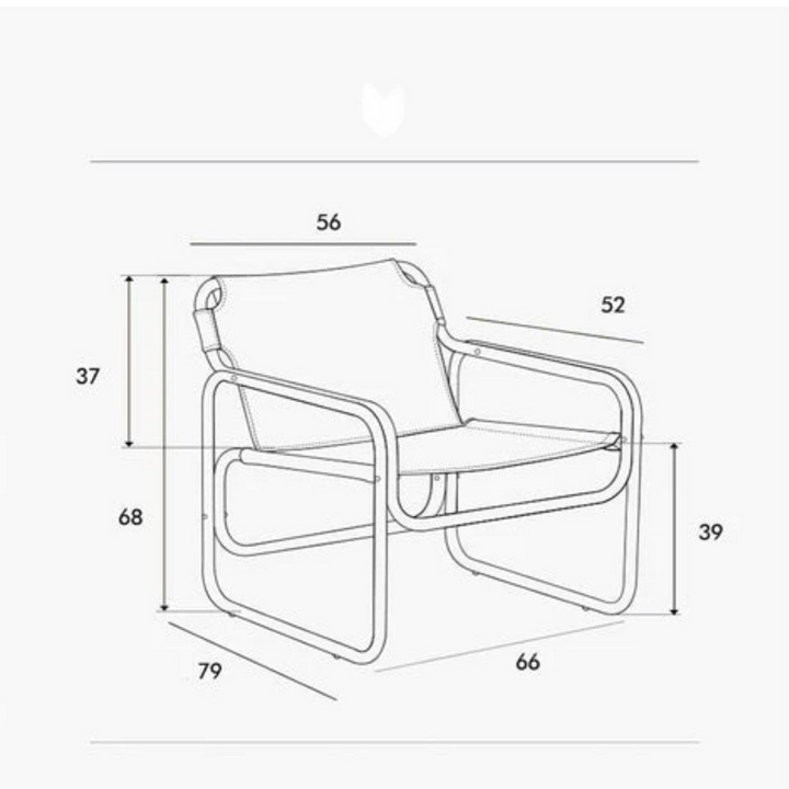 SOREN Faux Leather Lounge Chair