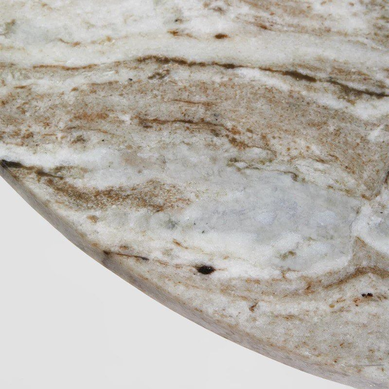 SIGNACIO Modern Marble Round Coffee Table