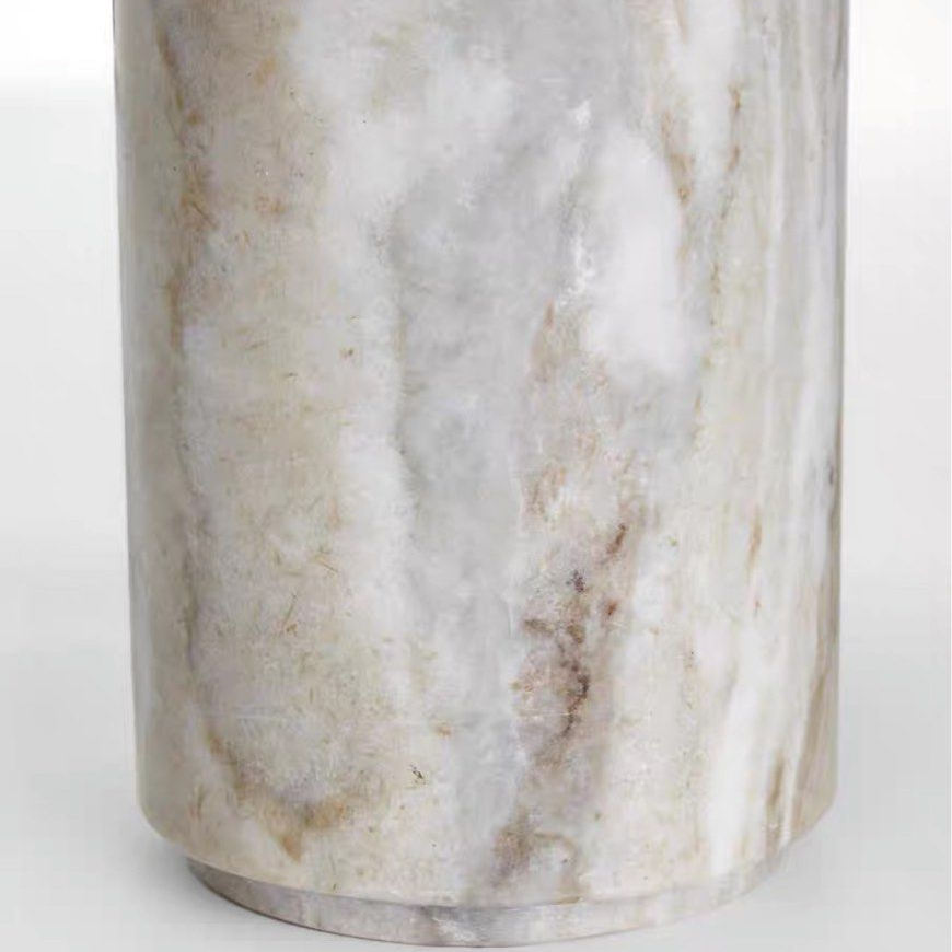 SIGNACIO Modern Marble Round Coffee Table