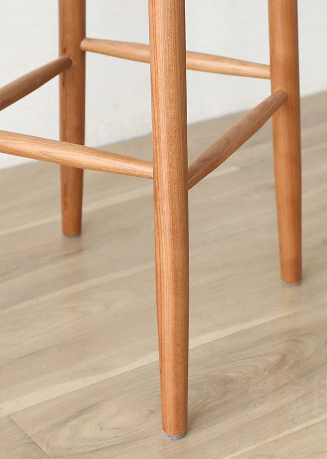 SHAZZO Solid Wood Barstool