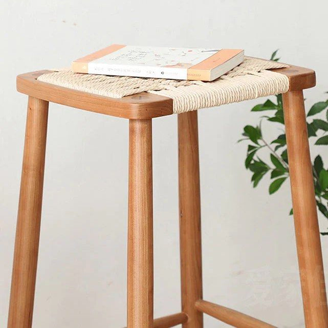 SHAZZO Solid Wood Barstool