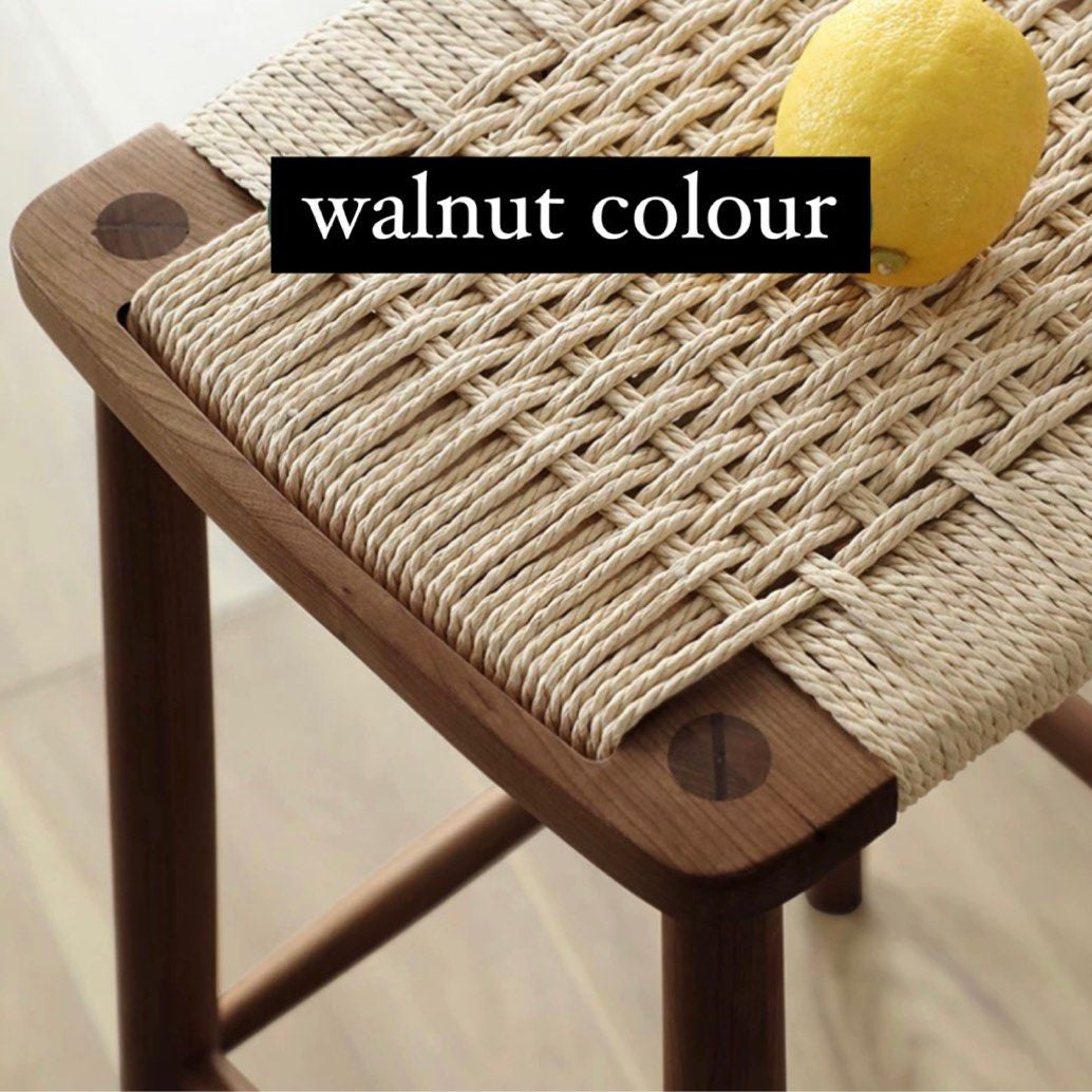 SHAZZO Solid Wood Barstool