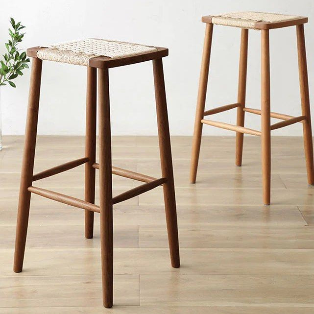 SHAZZO Solid Wood Barstool