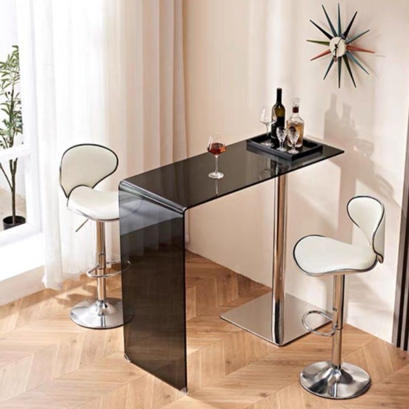 ARTHER Modern Glass Bar Table
