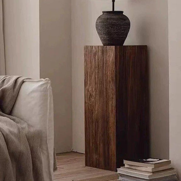 CASHERN Modern Solid Wood Pedestal