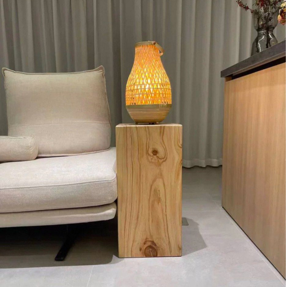 CASHERN Modern Solid Wood Pedestal