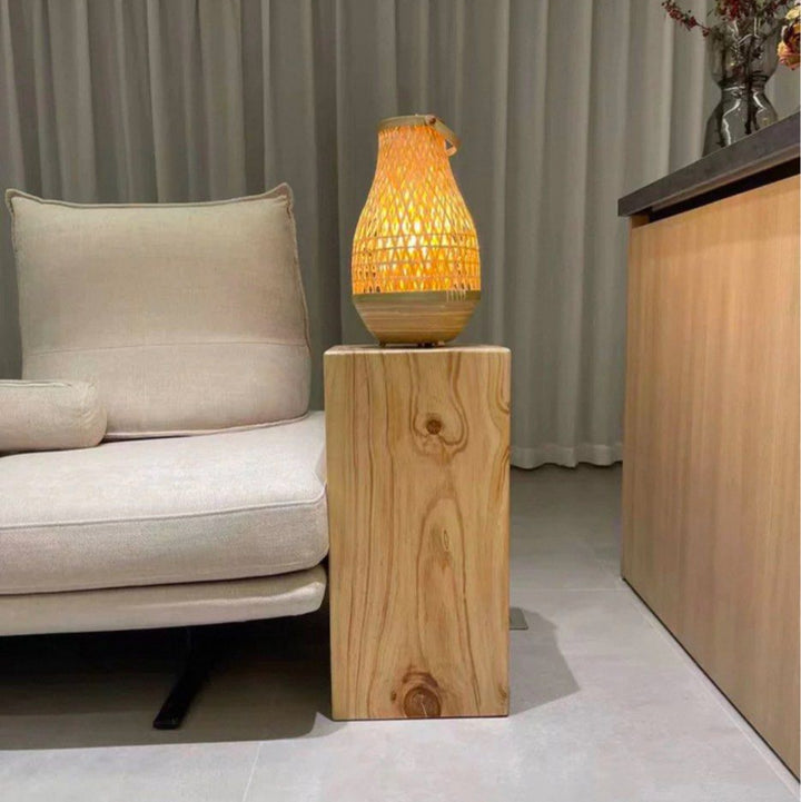 CASHERN Modern Solid Wood Pedestal