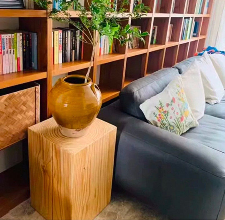 CASHERN Modern Solid Wood Pedestal