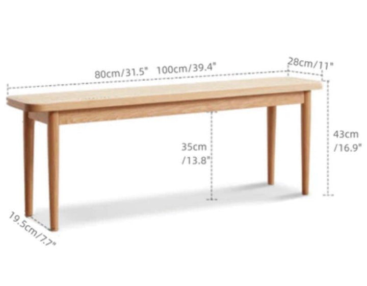 DAVIDE Wood Bench