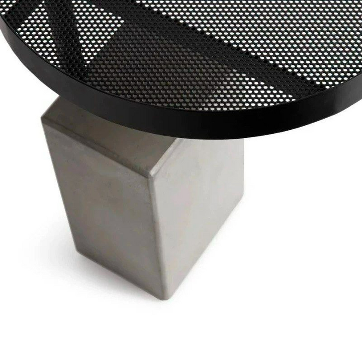 CORRINO Modern Concrete Metal Side Table