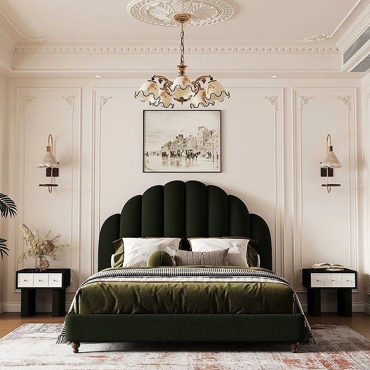 BLANCASA Victorian Velvet Bedframe