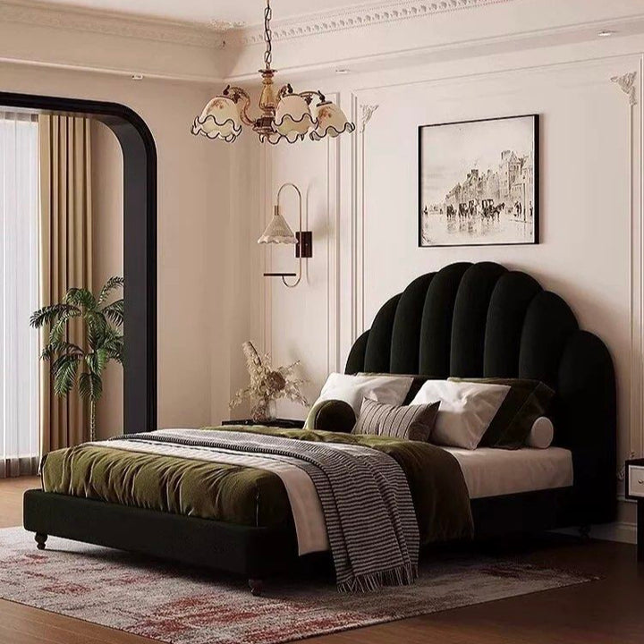 BLANCASA Victorian Velvet Bedframe