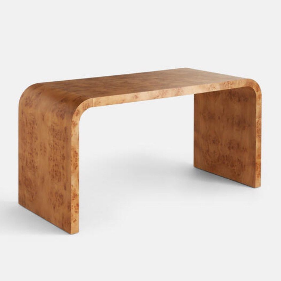 CORBIN Modern Mappa Burl Study Desk