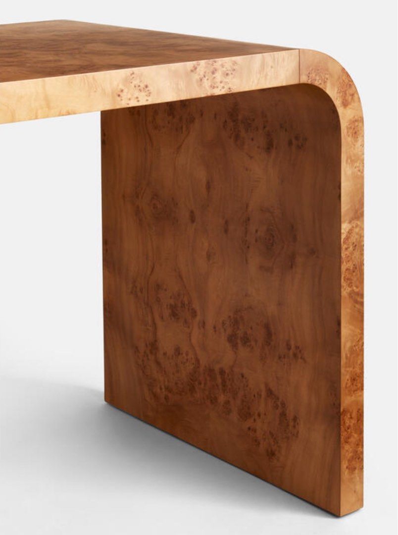 CORBIN Modern Mappa Burl Study Desk