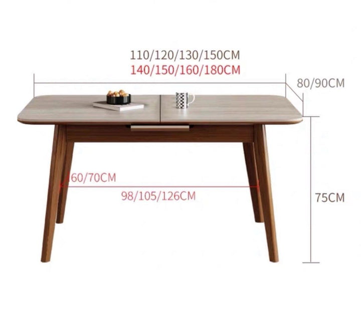 COLETTE Modern Extendable Sintered Stone Dining Table