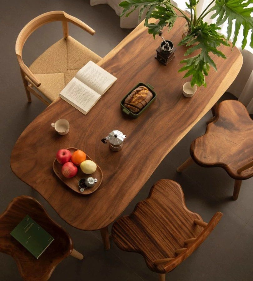 SODY Rustic Solid Wood Dining Table