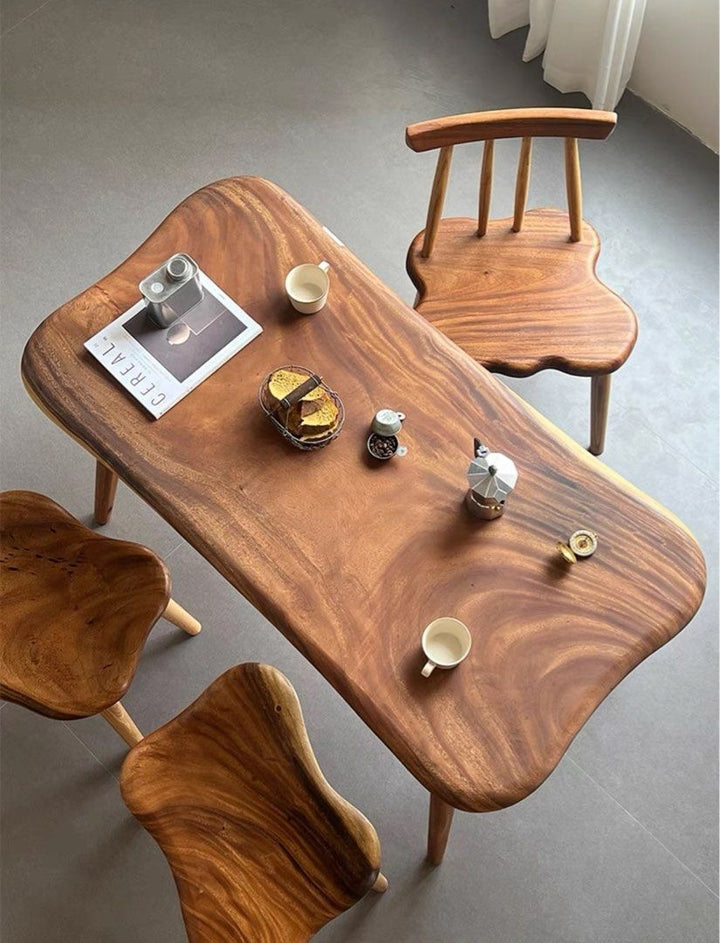 SODY Rustic Solid Wood Dining Table